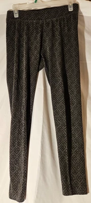 Pantalones Leggings Mujer Sonoma Talla Pequeña M Cintura Elástica Pull On Negro Gris Foto 1 de 4