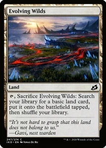 X 1 Evolving Wilds NM-M MTG Ikoria Lair of Behemoths 247 MTG Magic The Gathering - Picture 1 of 2