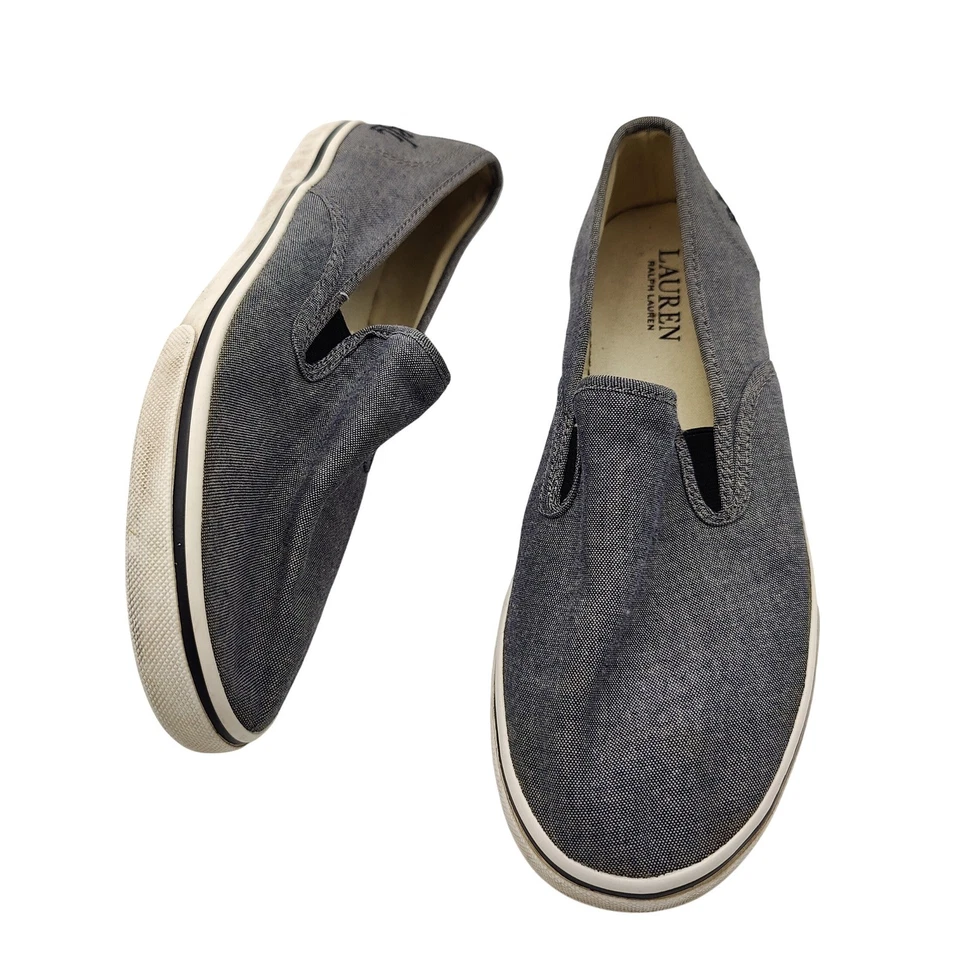 Ralph Lauren LRL Janis Chambray Náutico Preppy Zapato de Viaje Sin Cordones para Mujer 8B Foto 1 de 4