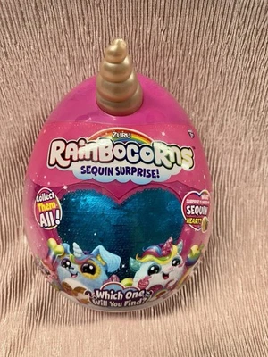 B58/59 Zuru Rainbocorns Sequin Surprise Plush Doll Series 1 (BRAND NEW) - Image 1 of 4