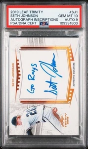 2019 Leaf Trinity Inscription Bronze Seth Johnson Go Rays  PSA 10 DNA 9 POP 1 - Picture 1 of 2