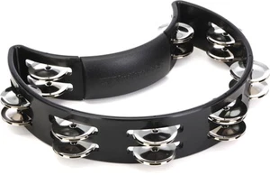 Rhythm Tech Tambourine - Black with Nickel Jingles - Picture 1 of 5
