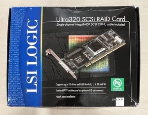 LSI Logic Ultra 320 SCSI RAID Card - Picture 1 of 7