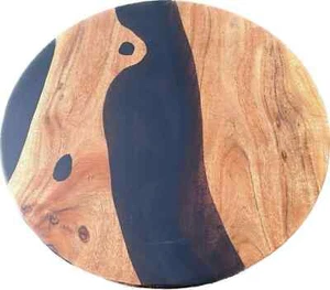 Adorable Mesa de Centro Redonda Epoxi, Mesa de Artes Modernas, Muebles de Lujo Decoración del Hogar - Imagen 1 de 8