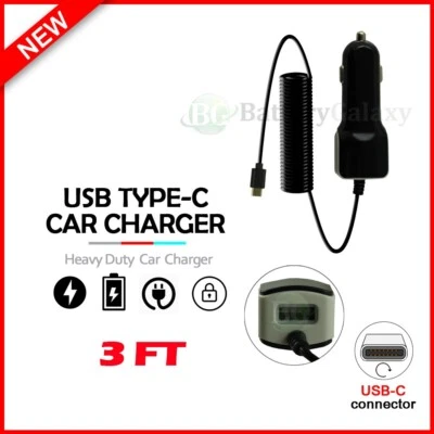 USB Type-C Rapid Car Charger for Android Motorola Moto Tab G20 (2021) - Image 1 of 4