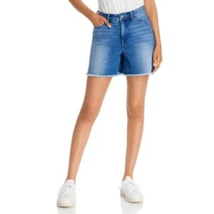 NYDJ Ladies Medium Wash Higher Rise A-Line Denim Cutoff Shorts, Size 00, NWT! - Picture 1 of 5