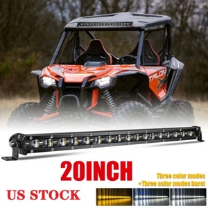 For Can Am Maverick X3 Max 20" Led Light Bar 380W Strobe Spot Flood Driving FOG - Picture 1 of 9