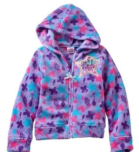 My Little PONY Jacket Girl's size 2T NeW Purple Soft Plush Zip-Up Hoodie NWT - Picture 1 of 2