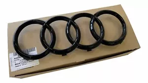 For Audi A6 4G C7 A8 4H Q2 GA Q8 4M original Audi rings black radiator grille - Picture 1 of 1