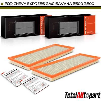 2x Filtro de aire del motor para Chevrolet Express 2500 3500 2018-2022 GMC Savana 2500 Foto 1 de 4