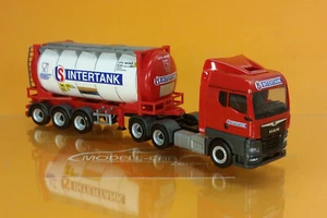 Herpa 314541 MAN TGX GM Swapcontainer-SZ Intertank DK 1:87 NEU Modell - Picture 1 of 2