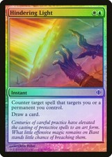 Hindering Light FOIL Shards of Alara PLD White Blue Common MTG CARD ABUGames