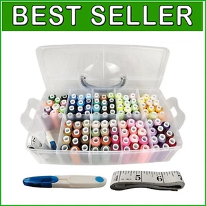 Comprehensive Sewing Thread Collection: 100 Colors, 250 Yards Each, Gift Ready - Picture 1 of 7