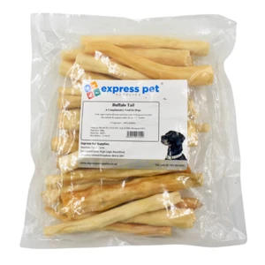 Buffalo Tails Dog Treats Chew 100% Natural High Protein Low Fat Hypoallergenic - Picture 1 of 6
