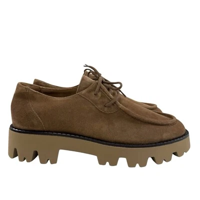 Mocasines Paul Green Stephan Toffee gamuza suela taco para mujer talla 10’s Foto 1 de 4