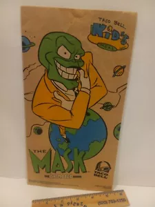 Taco Bell 1997 THE MASK Kinder Mahlzeit Papiertüte - Bild 1 von 9