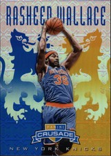 2012-13 Panini Crusade Insert Blue Knicks Basketball Card #162 Rasheed Wallace