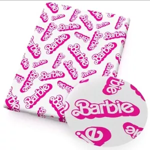 Character Barbie Polyester Cotton blend fabric 20"x55" 1212645 Half Meter - Picture 1 of 1