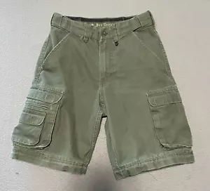 BSA Boy Scout Of America Shorts Youth Size 8 Uniform Canvas Green CARGO Cotton - Picture 1 of 4