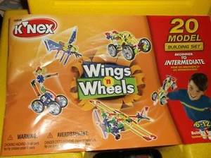 KNEX WINGS N WHEELS BUILDING SET  - Picture 1 of 3