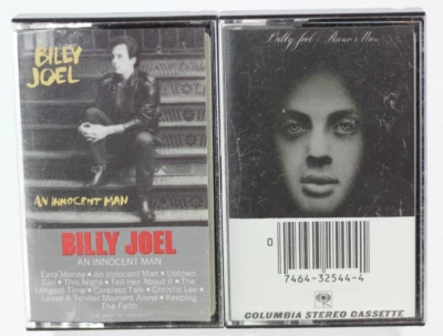 x2 Billy Joel Cassette Tapes “Piano Man” & “An Innocent Man” Columbia TESTED - Image 1 of 4