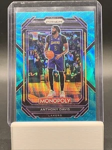 Panini Prizm Monopoly 2022-23 - Teal Wave Prizm #41 Anthony Davis - Imagen 1 de 2