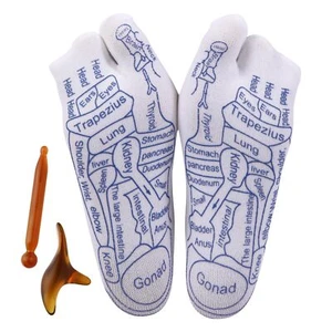 Acupressure Reflexology Socks Foot Massage with Massage Tools for Men Women - Picture 1 of 7