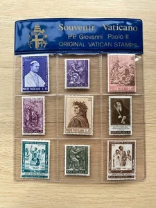 Souvenir Vaticano P.P. Giovanni Paolo II 9 x Vatican Stamp Collection 1993 - Picture 1 of 8