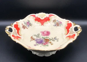 Prunkschale Tafelaufsatz Obstschale Eschenbach Elfenbein Porzellan Chippendale - Bild 1 von 14
