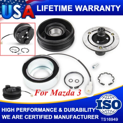 KIT DE EMBREAGEM COMPRESSOR DE AR A/C para Mazda 3 04-09 MAZDA 5 2006 2007 2008 2009 2010 - Imagem 1 de 4