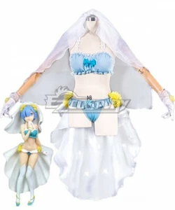 Re: Life In A DiffeRent World From Zero Rem Wedding Dress Suit Cosplay Costume E - Picture 1 of 5