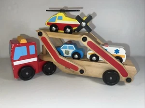 Melissa & Doug Emergency Vehicle Carrier - Pre-owned - Picture 1 of 18