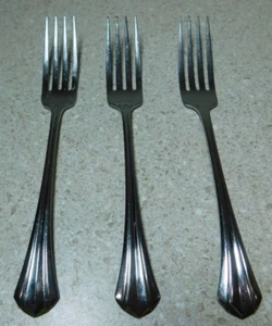 Oneida Rushmore Stainless Flatware Dinner Fork 7 5/8 Silverware 3 Piece Set . - Picture 1 of 7