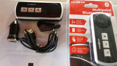 BLUETOOTH FREISPRECHEINRICHTUNG eingebauter Akku, Klemmhalter f.alle Anwendungen - Bild 1 von 3