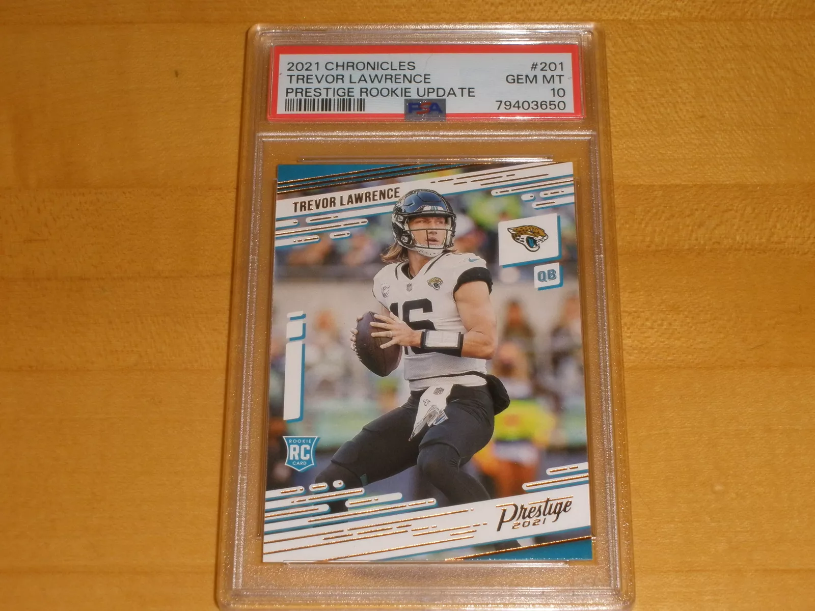 2021 Panini Chronicles Prestige #201 Trevor Lawrence Rookie RC PSA 10 GEM MINT