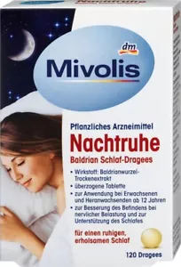 Nachtruhe Baldrian Schlaf-Dragees, 120 St - Bild 1 von 1