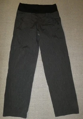 prAna Mujer Gris Jaspeado/Negro Elástico Fitness/Entrenamiento Pantalones Talla L Foto 1 de 2