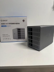 ORICO 5 Bay Raid Hard Drive Enclosure Docking Station ProThunder - Afbeelding 1 van 7