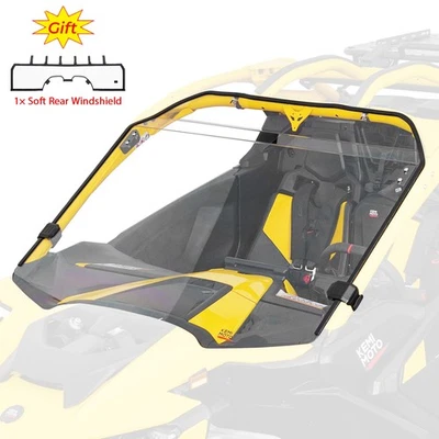 UTV Front Full Windshield PC Windscreen for Can Am Maverick R/ R MAX 2024-2026 - Image 1 of 4