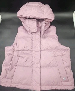 Lululemon Peloton Wunder Puff Cropped Vest Goose Down Womens 8 Medium Pink NWOT - Picture 1 of 18