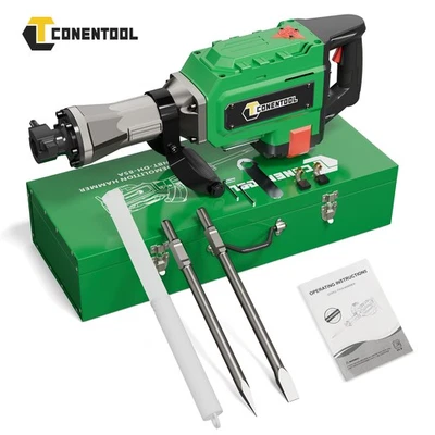 CONENTOOL Elektro Abbruchhammer 3800W Stemmhammer 2Meißel - Set Schlaghammer NEU - Bild 1 von 4