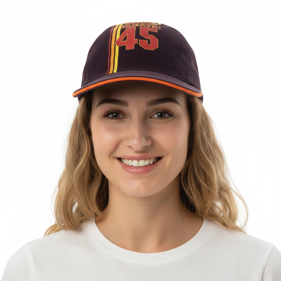 Gorra de béisbol Dolce & Gabbana púrpura con estampado retro Foto 1 de 3