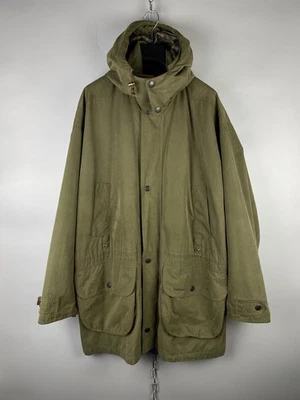 Barbour Mens Polyester Cotton James Percy Windproff Cheviot Coat Jacket Size L - Image 1 of 4
