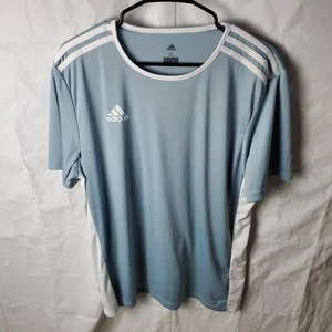 Adidas Shirt Mens XL Gray White Entrada 18 Soccer Jersey Aeroready Training - Picture 1 of 9