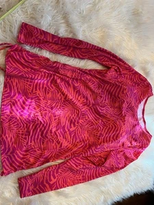 Kim Gravel x Swimsuits Long Sleeve Adjustable Side Tee Hidden Animal Size 14 - Picture 1 of 6