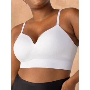 Sujetador modelador inalámbrico TrueKind Supportive Comfort blanco mediano nuevo con etiquetas - Imagen 1 de 10
