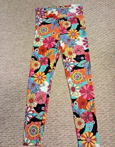 No Boundaries Sueded Floral Print High Rise Junior Ankle Leggings M (7-9) NEW! - Picture 1 of 3