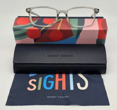 Warby Parker Wilkie 165 Sea Glass Grey Eyeglasses Frame w/ Case 50-18-145 - Image 1 of 4