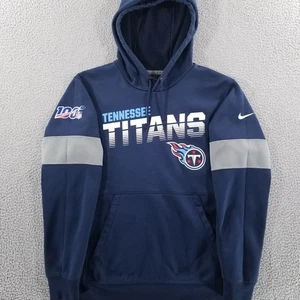 Tennessee Titans Nike Sudadera con Capucha Azul Medio Sudadera NFL 100 Pullover On Field - Imagen 1 de 14