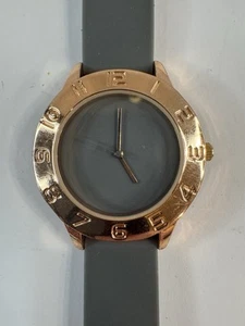 FMD Womens watch fmdlsg028 Gray Silicone Band Gray Dial Gold Tone Case New Batt - Picture 1 of 4